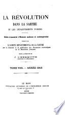 La Révolution dans la Sarthe et les départements voisins