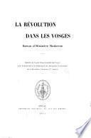 La Révolution dans les Vosges