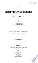 La révolution et les réformes en Italie