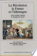 La Révolution, la France et l'Allemagne