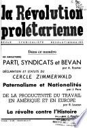 La Révolution prolétarienne