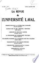 La Revue de l'Université Laval
