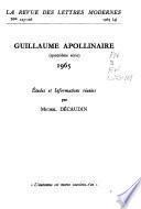 La revue des lettres modernes