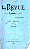La Revue des revues