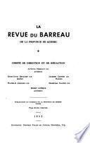 La Revue du Barreau de la province de Québec
