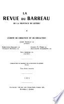 La Revue du Barreau de la province de Québec