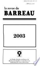 La Revue du barreau
