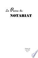 La Revue du notariat