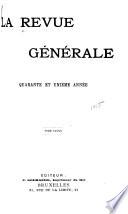 La revue générale