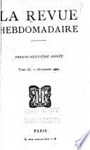La Revue hebdomadaire
