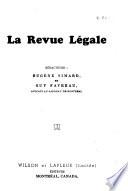 La Revue legale
