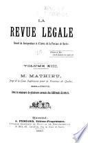 La Revue legale