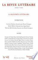 La Revue Littéraire N°41