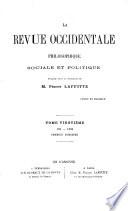 La Revue occidentale philosophique, sociale et politique