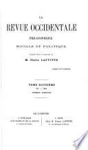 La Revue occidentale philosophique, sociale et politique