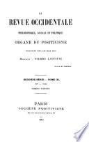 La Revue occidentale philosophique, sociale et politique
