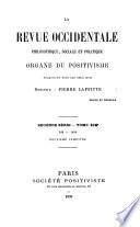 La Revue occidentale philosophique, sociale et politique