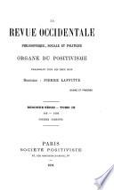 La Revue occidentale philosophique, sociale et politique