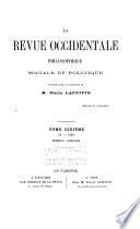 La Revue occidentale philosophique, sociale et politique