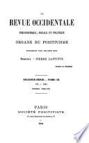 La Revue occidentale philosophique, sociale et politique