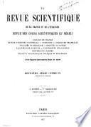 La Revue scientifique de la France et de l'étranger