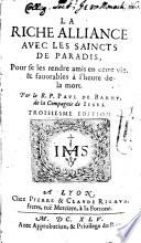 La riche alliance avec les Saints de Paradis