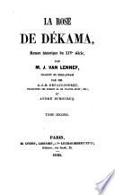 La Rose de Dékama, roman historique du XIVe siècle