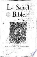 La Saincte Bible