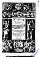 La Saincte Bible... traduicte en François par les Théologiens de l'Université de Louvain
