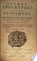 La Sainte Bible en latin et en françois, avec des notes litterales pour l'intelligence des endroits les plus difficiles : et la concorde des quatre evangelistes Monsieur Le Maistre de Saci. Divisée en trois tomes. Avec un quatrième tome, contenant les livres Apocryphes, en latin & en françois, & plusieurs autres pieces