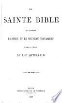 La Sainte Bible