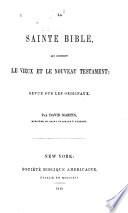 La Sainte Bible