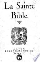 La Sainte Bible