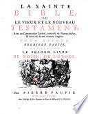 La sainte Bible