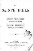 La Sainte Bible