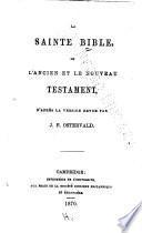 La Sainte Bible
