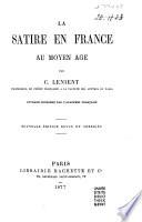 La satire en France au Moyen Age
