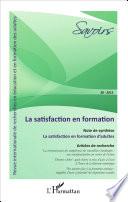 La satisfaction en formation