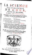 La Science Des Personnes De Cour, D'Epée Et De Robe