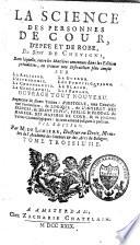 La science des personnes de cour, d'épée et de robe