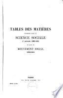 La Science sociale