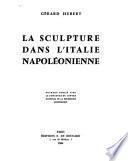 La sculpture dans l'Italie napoléonienne