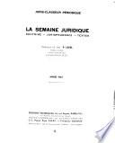 La semaine juridique