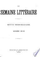 La Semaine littéraire