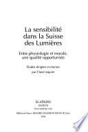 La sensibilité dans la Suisse des Lumières