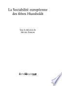 La sociabilité européenne des frères Humboldt