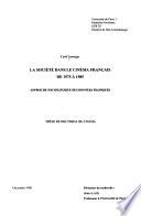 La société dans le cinéma français de 1975 à 1985
