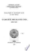La Société des Slaves Unis (1823-1825)