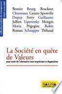 La société en quête de valeurs