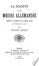 La société et les moeurs allemandes